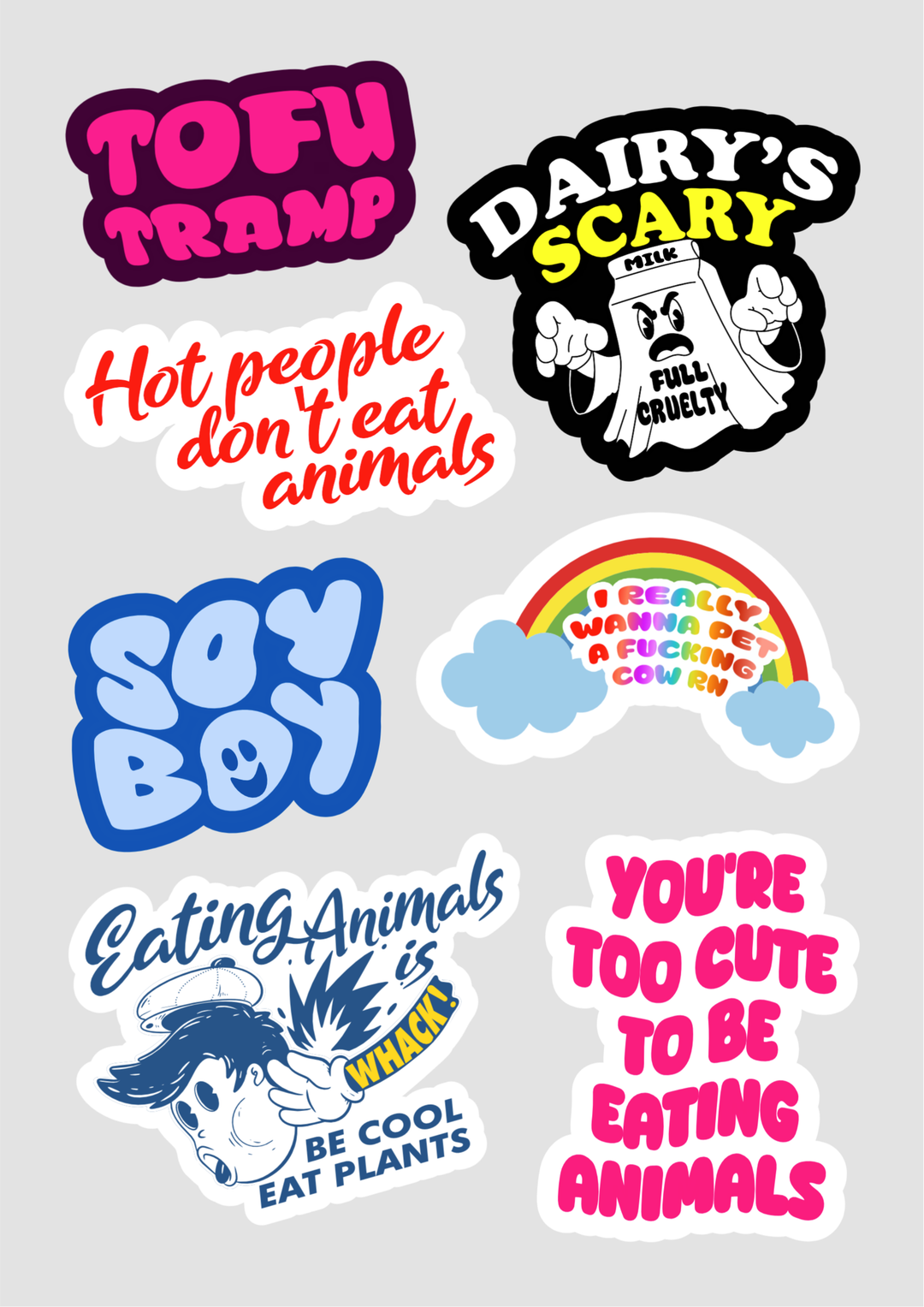 Vegan Sticker Sheet